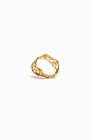 Ring Message Goldbad Zalio | Desigual