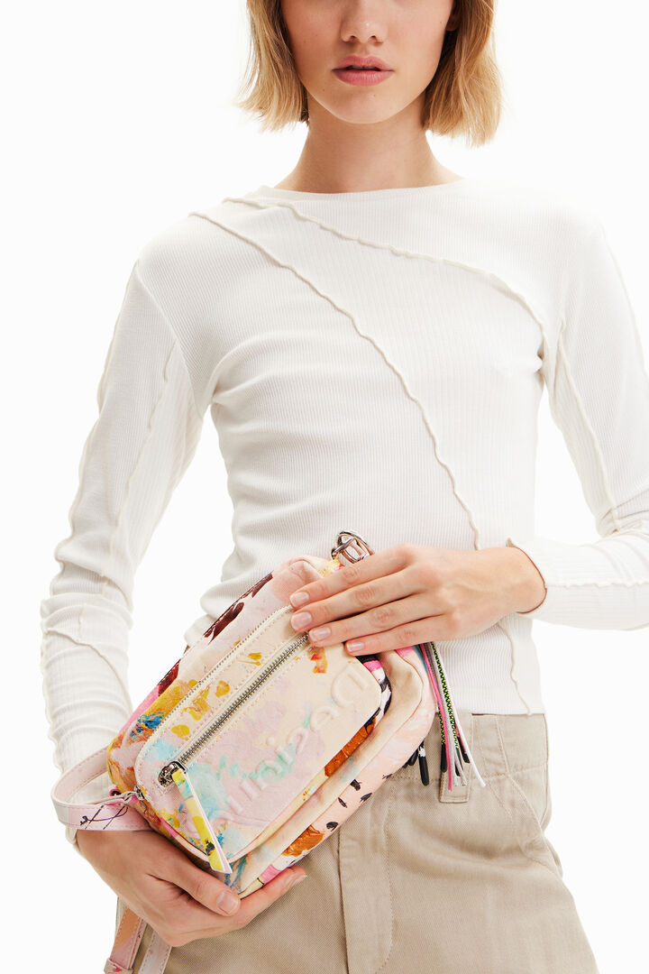 Small painting crossbody bag | Desigual