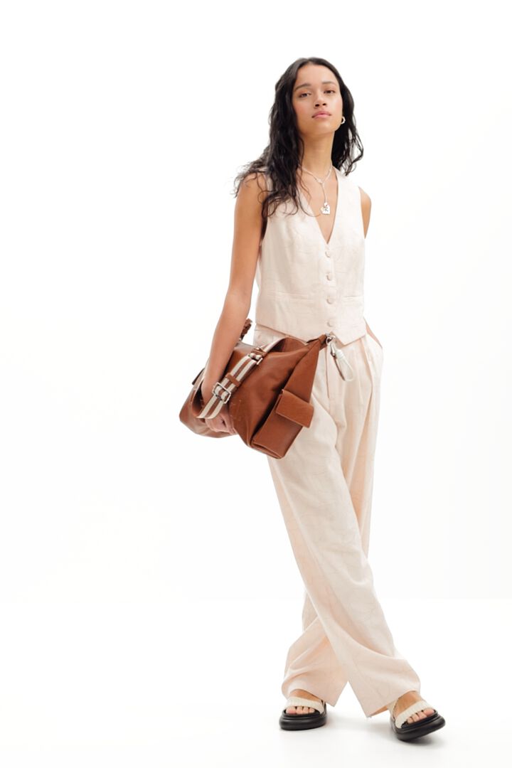 Gilet tailleur fleurs | Desigual