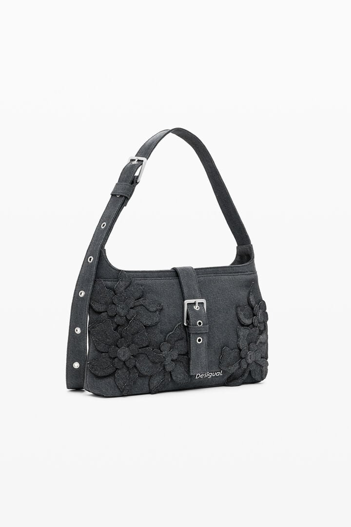 Medium bag with flower appliqués | Desigual