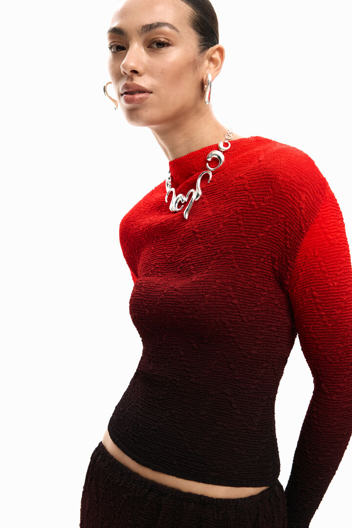 Bluse mit Farbverlaufstruktur | Desigual
