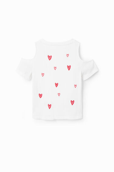 Cut-out heart T-shirt | Desigual