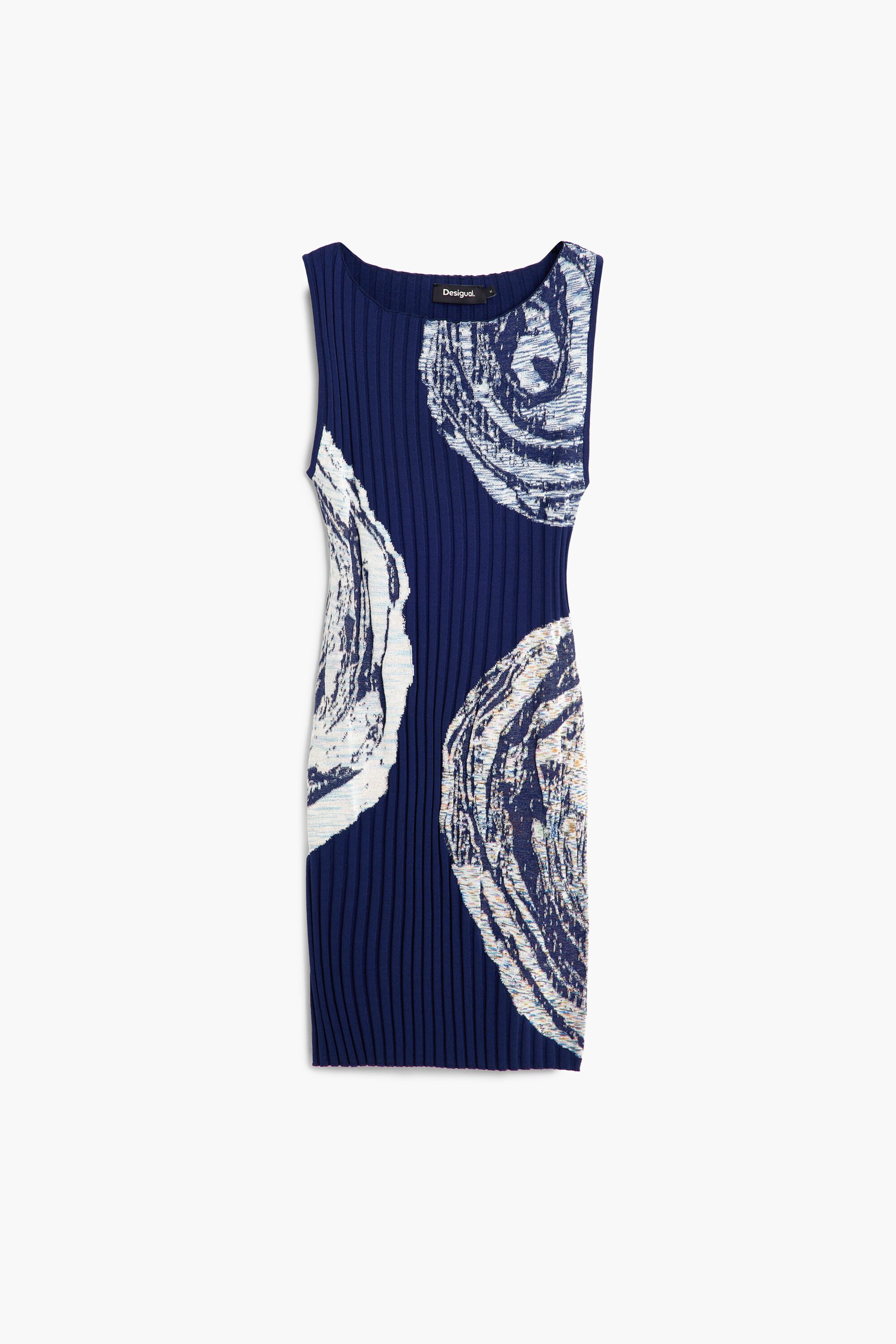 プリントノースリーブドレス 青 女性用 I Desigual.com