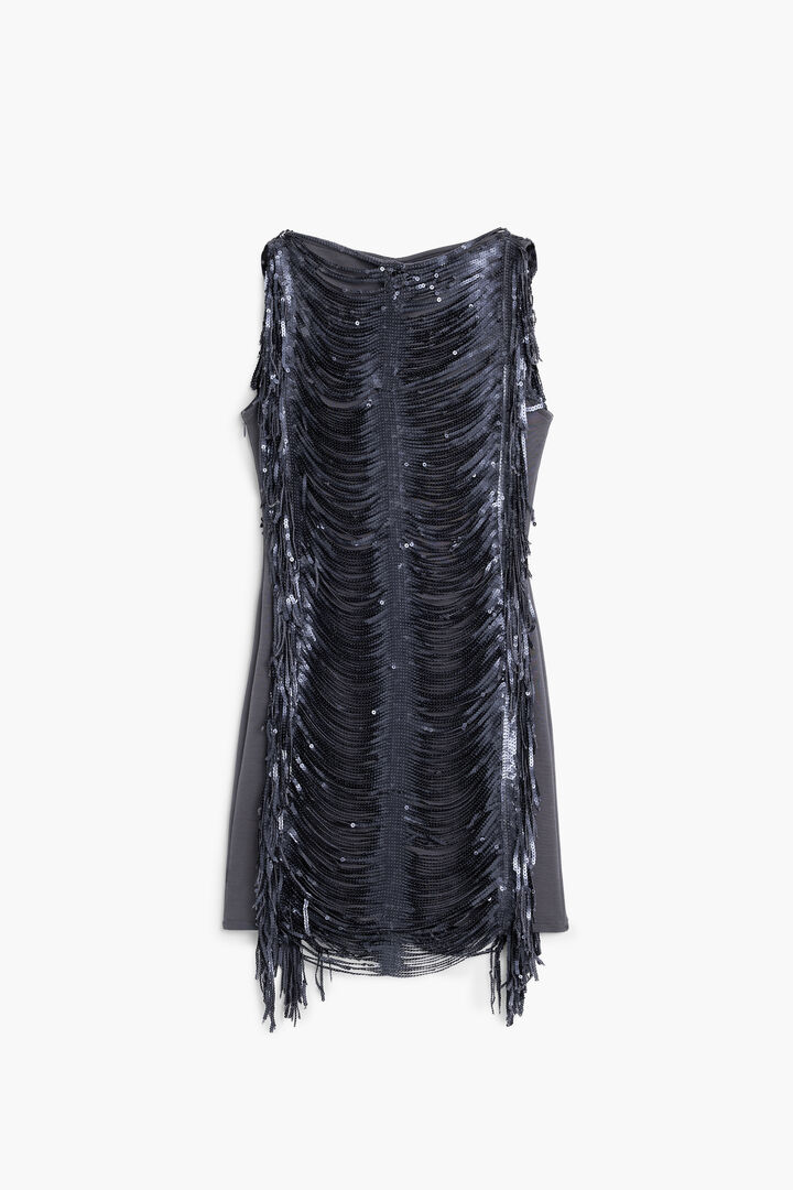 FRINGED SEQUIN DRESS | Desigual