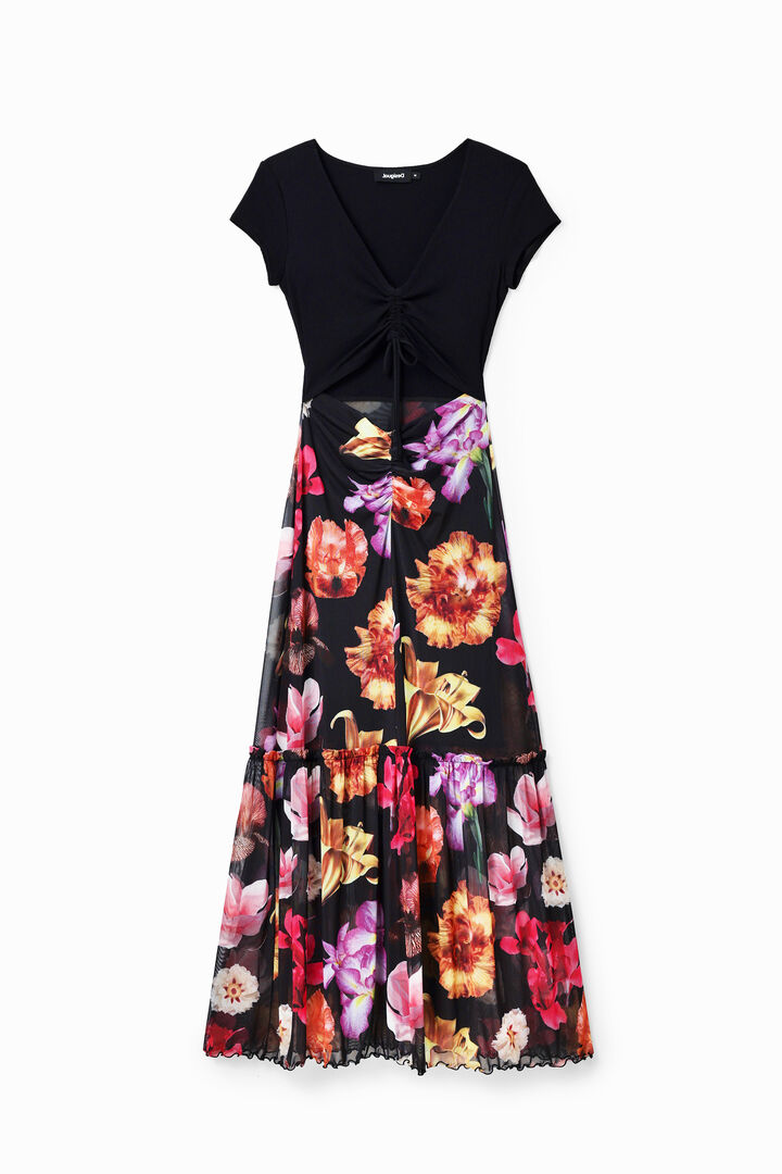 M. Christian Lacroix combination floral long dress