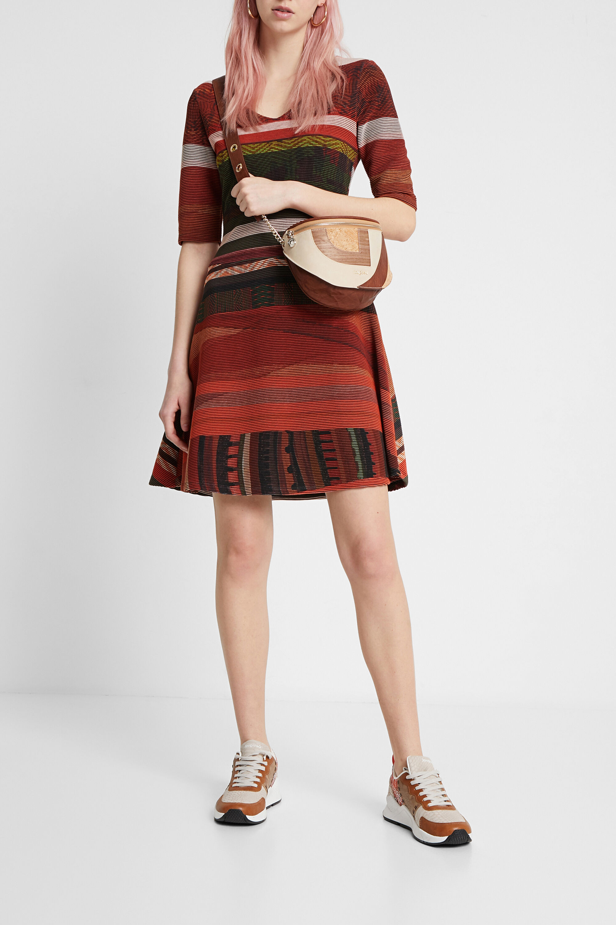 Boho striped dress