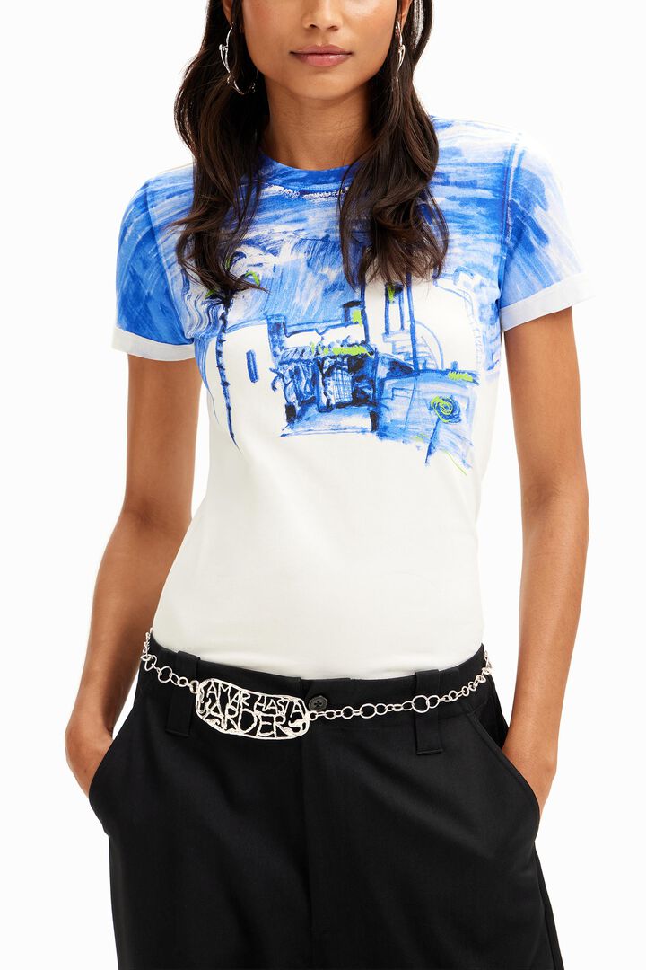 Mediterranean landscape T-shirt | Desigual