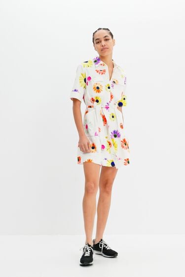 M. Christian Lacroix short floral shirt dress | Desigual