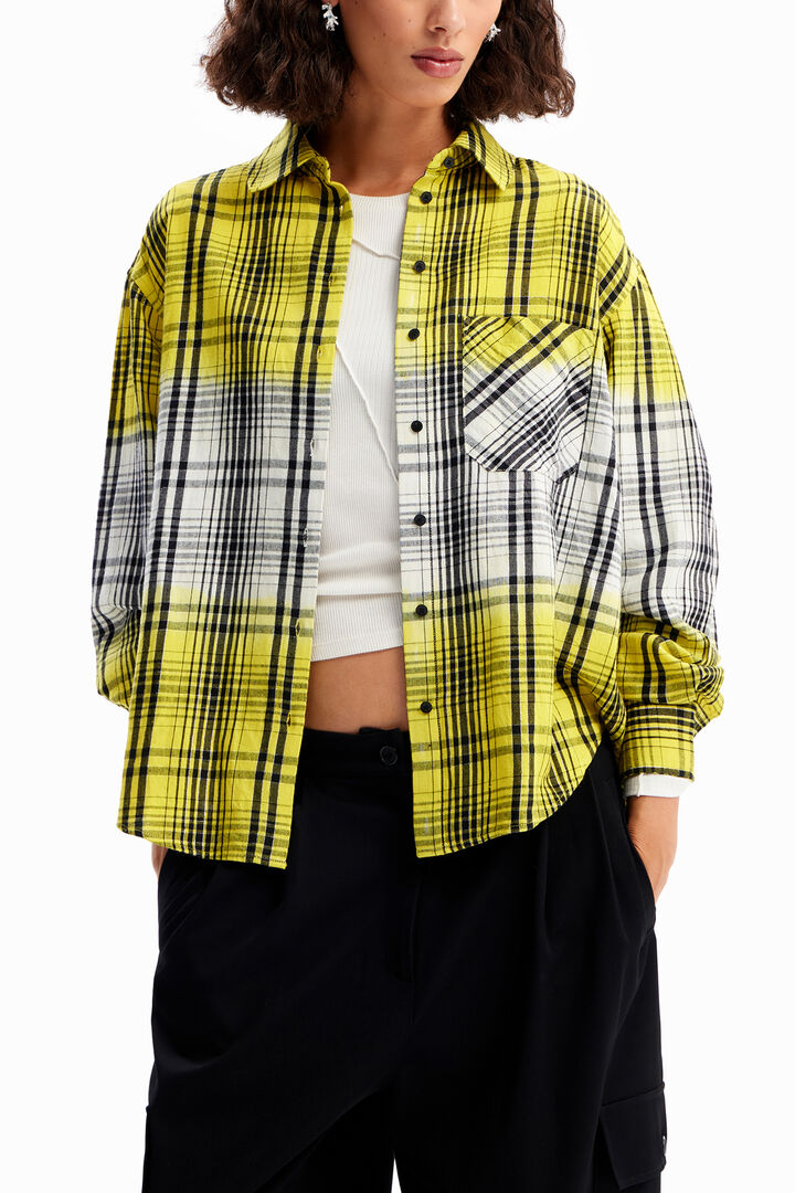 Dégradé plaid shirt | Desigual