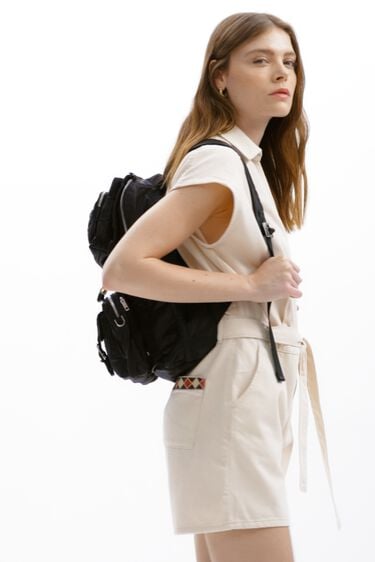 XL enobarven nahrbtnik s snemljivo torbico | Desigual