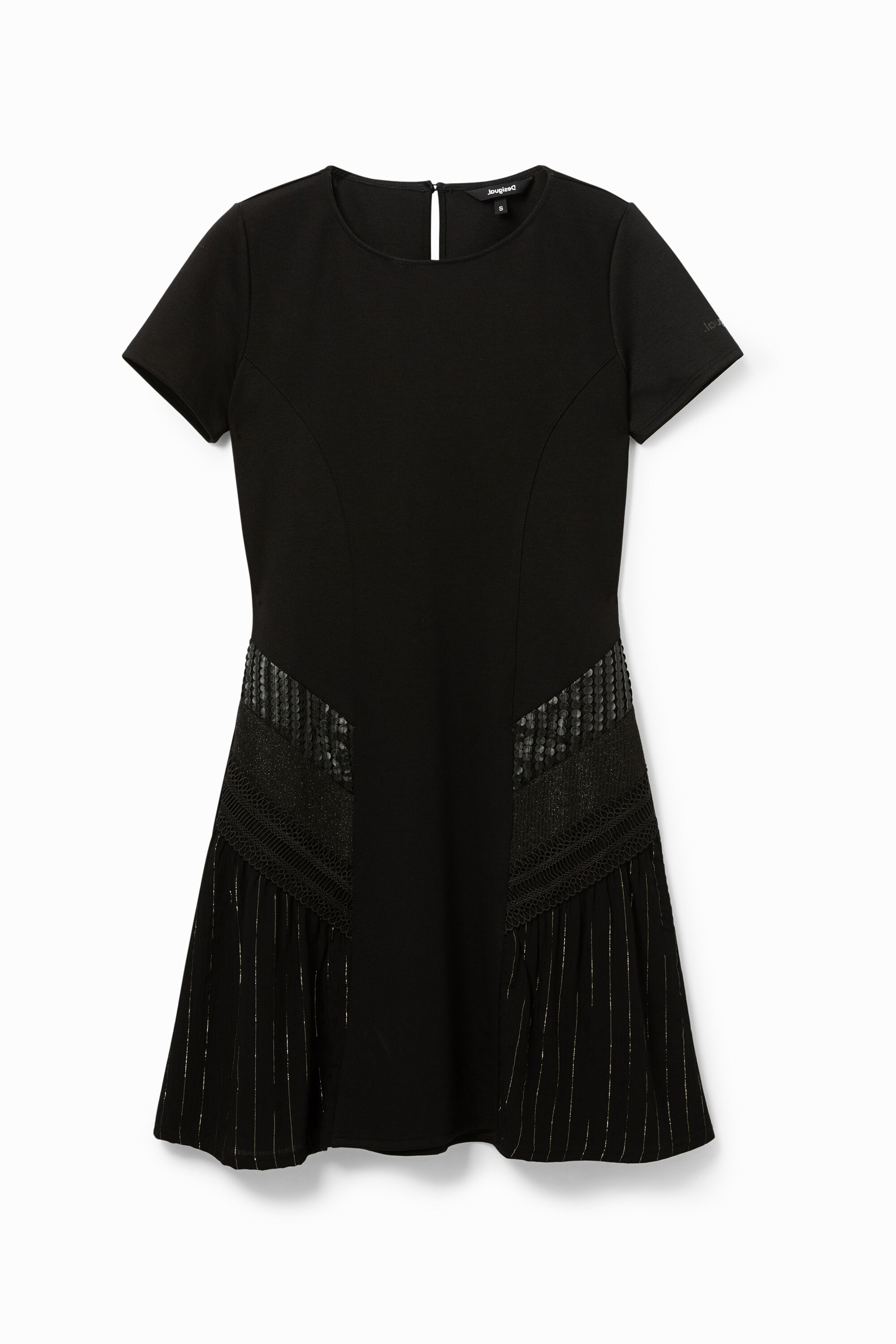 Vestito svasato corto - BLACK (S)