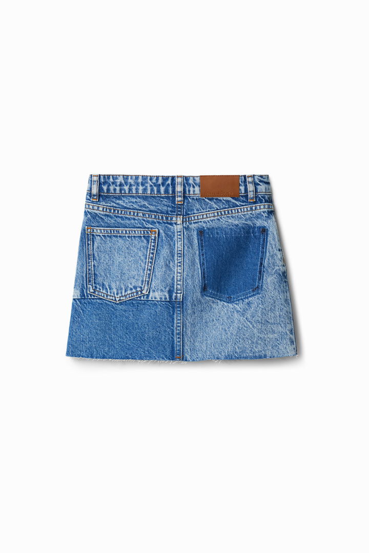 Patchwork denim mini skirt | Desigual