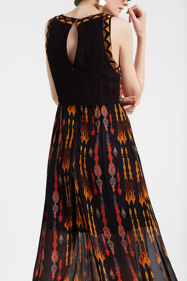 Vestito longuette stile africano | Desigual