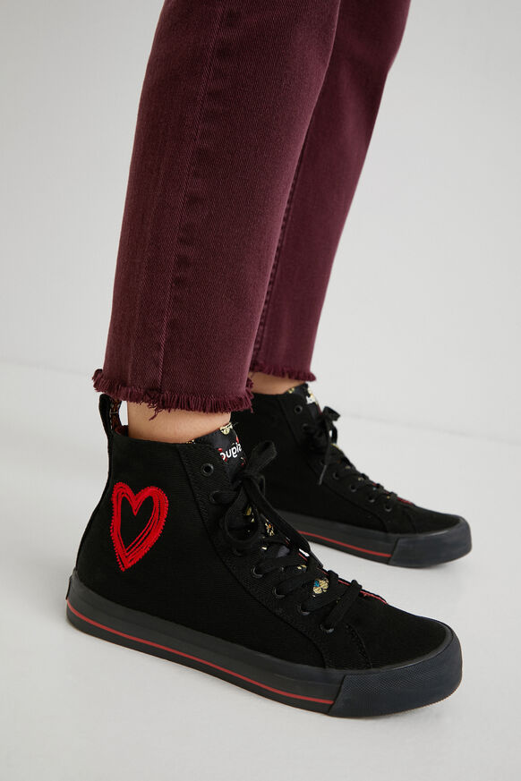 High-top sneakers embroidered | Desigual