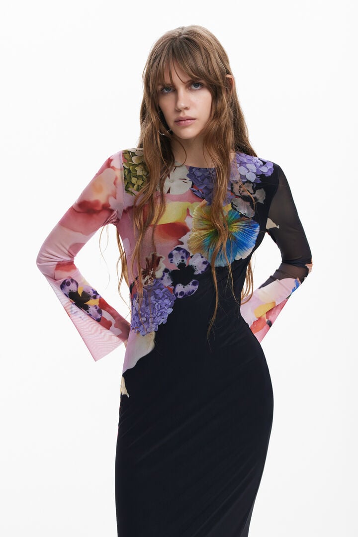 Floral midi dress | Desigual