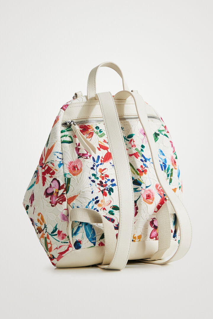 Small multiposition backpack with lace | Desigual