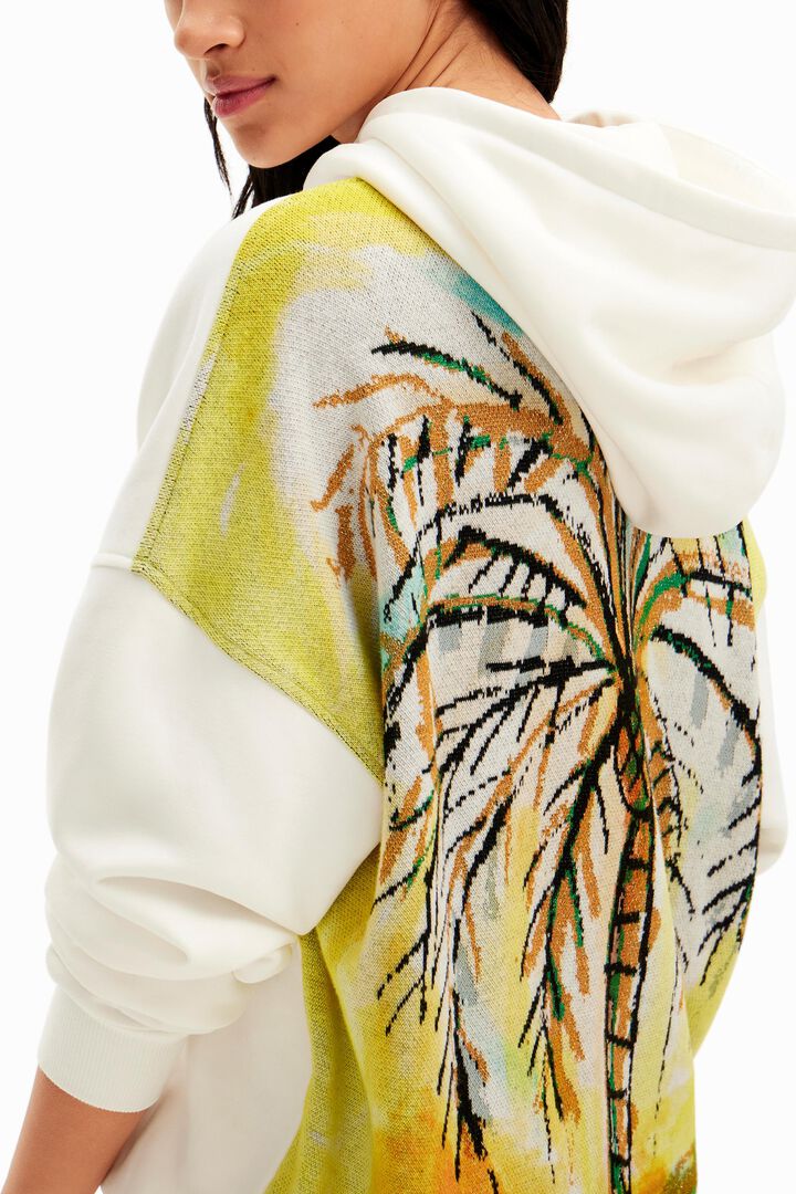 Oversize palm tree hoodie | Desigual