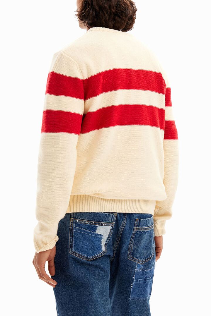 Pull à rayures avec motif. | Desigual