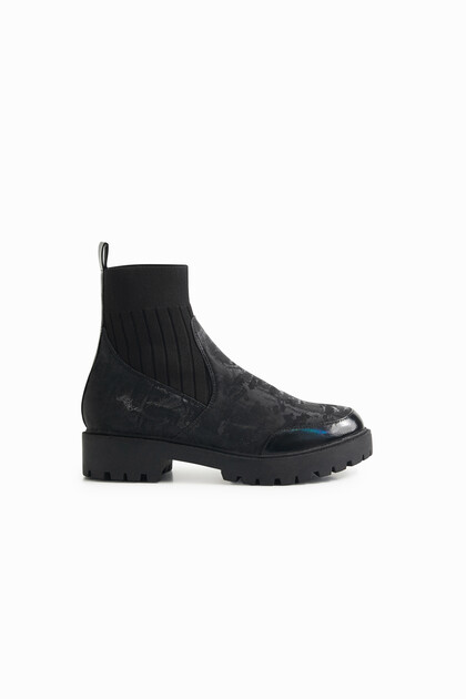 Biker boots met sok