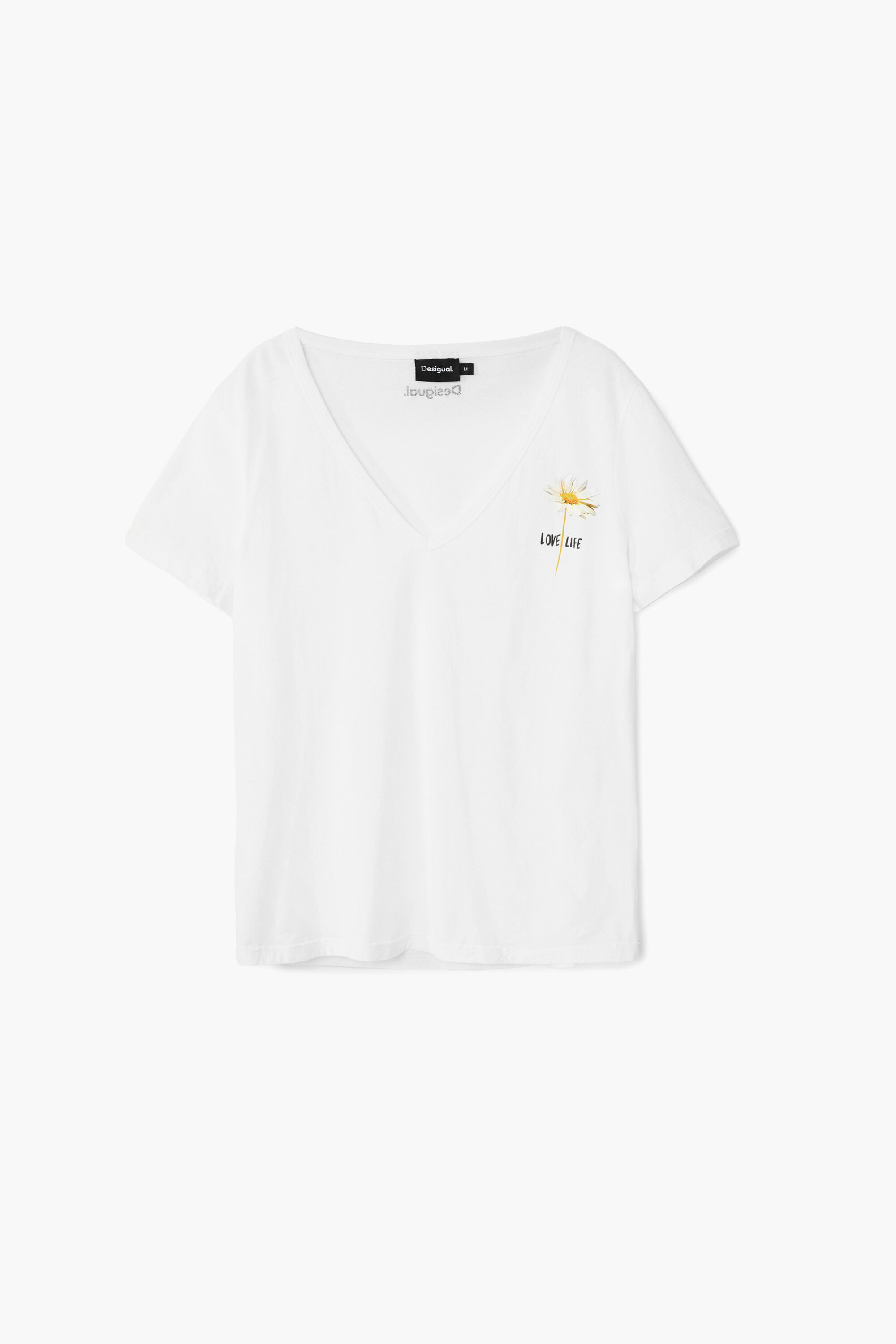 Desigual Plain T-shirt with message