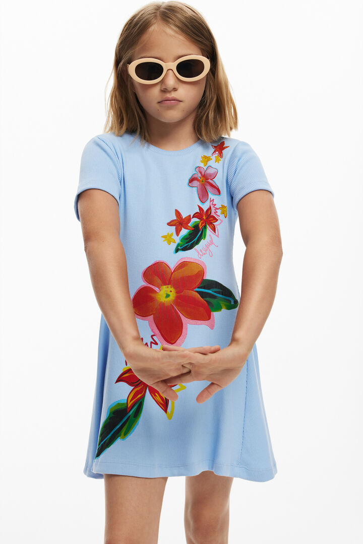 Printed short dress | Desigual