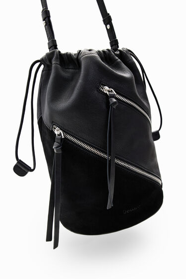 Bolso saco mediano piel | Desigual