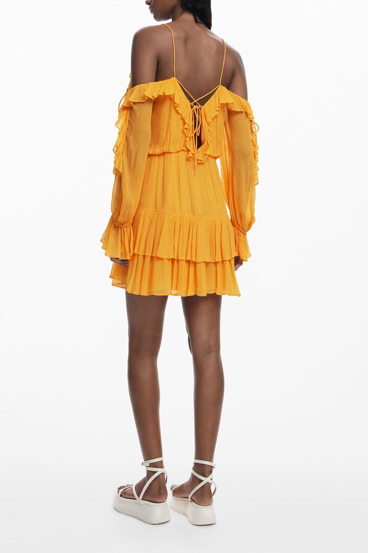 Ruffled mini dress