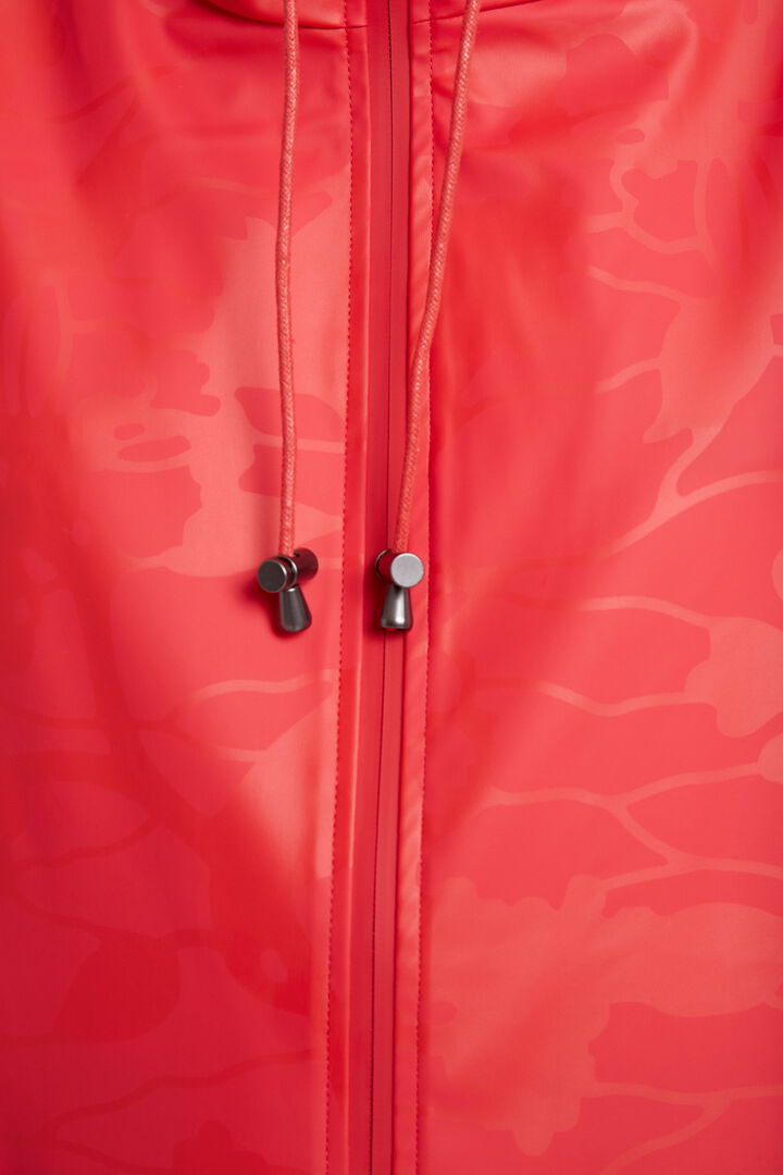 Parka imperméable fleurie à capuche | Desigual