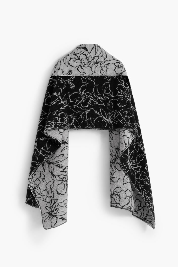 Écharpe cape réversible à fleurs | Desigual