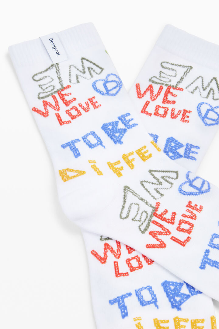 Colorful letter socks | Desigual