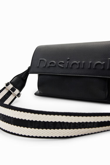 Logo Crossbody Bag in Black - Off White