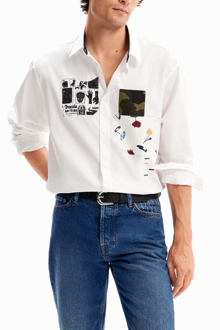 Patchwork poplin shirt | Desigual