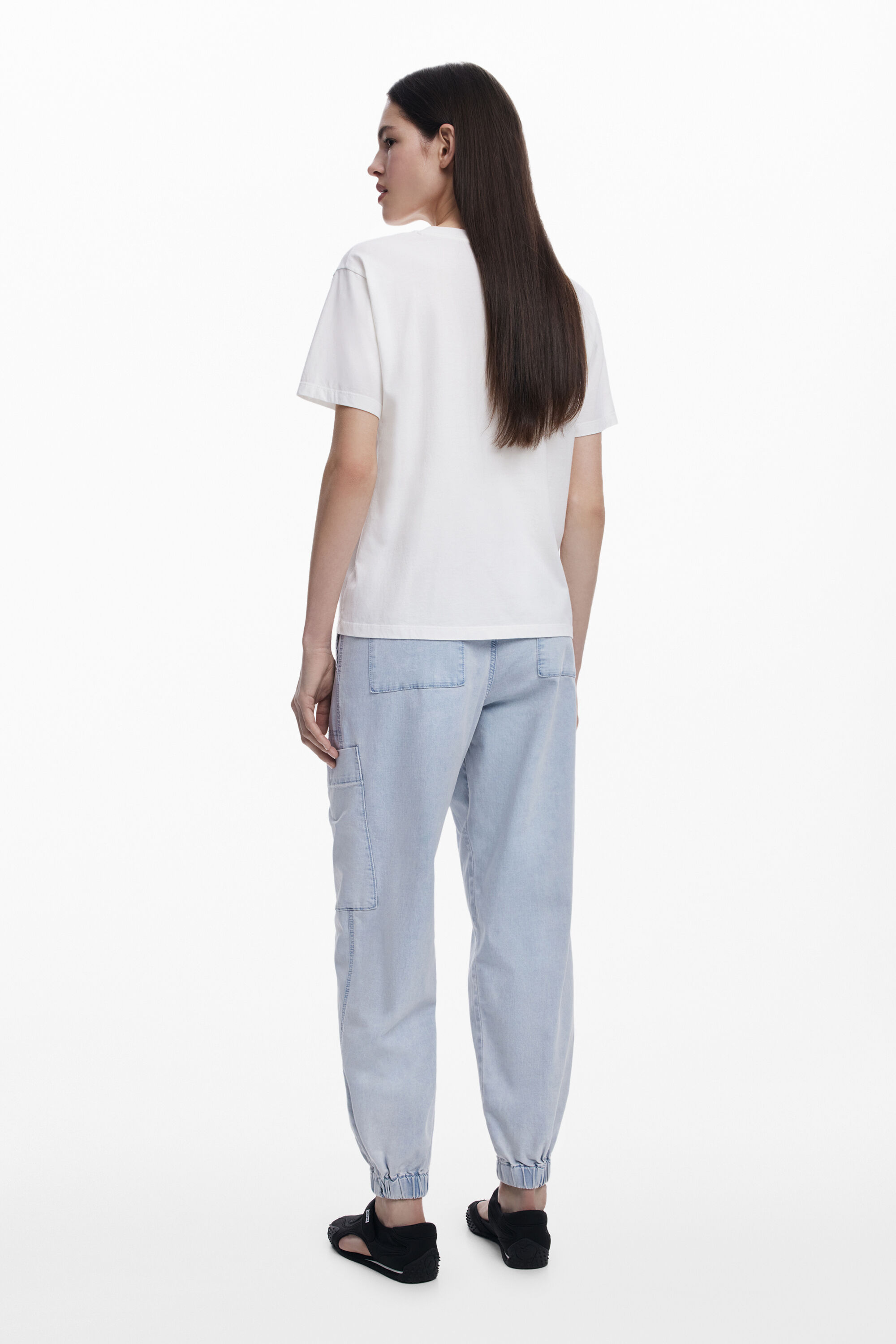 Desigual Light Jogger Jeans In Blue