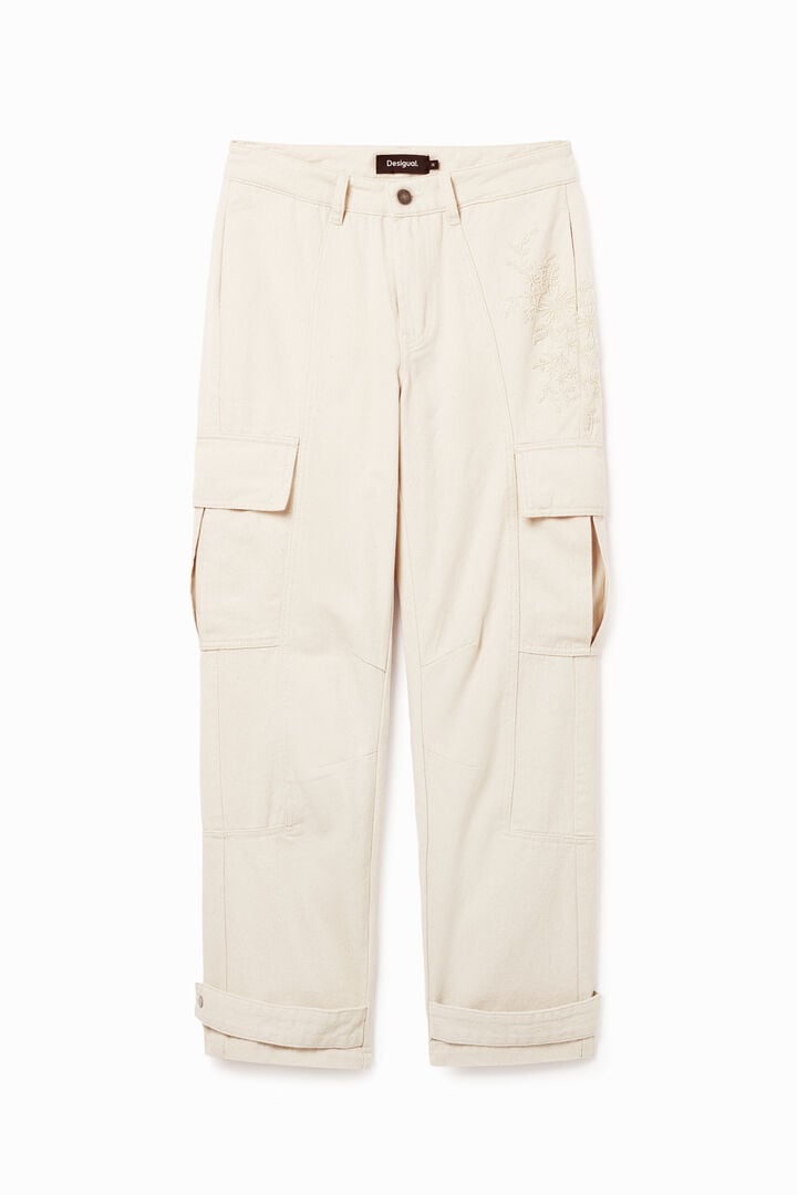 Pantalón cargo bordado | Desigual