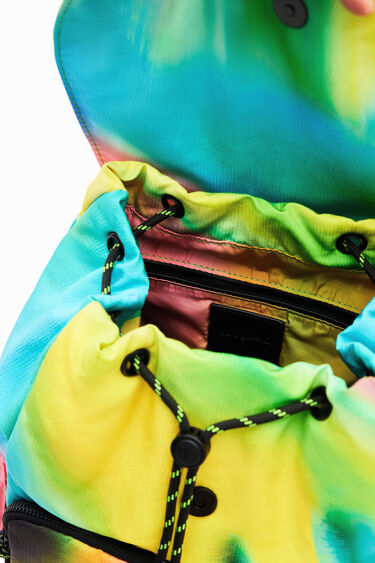 Mochila mediana nylon tie-dye | Desigual