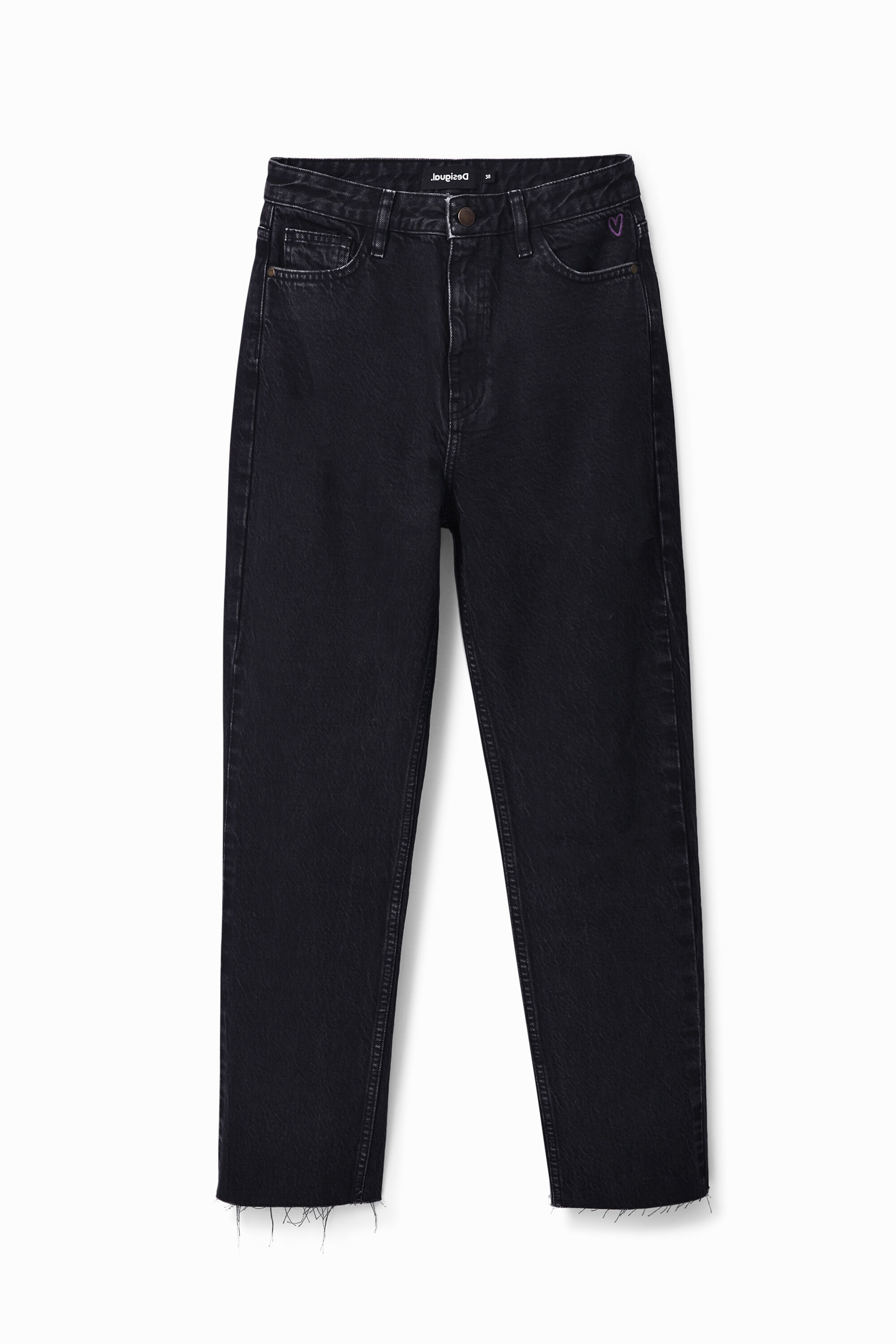 Straight cropped jeans