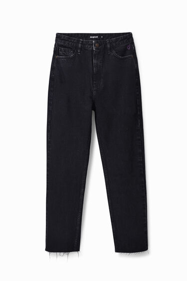 Spodnie dżinsowe z prostymi nogawkami o krótszym kroju | Desigual