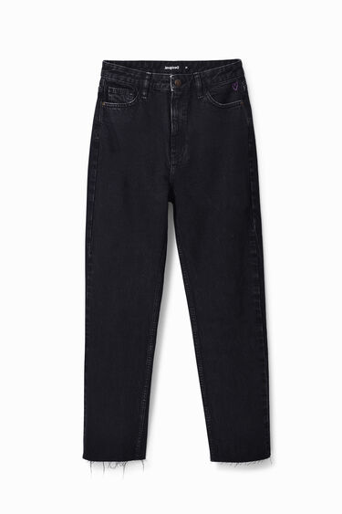 Straight fit cropped jeans | Desigual