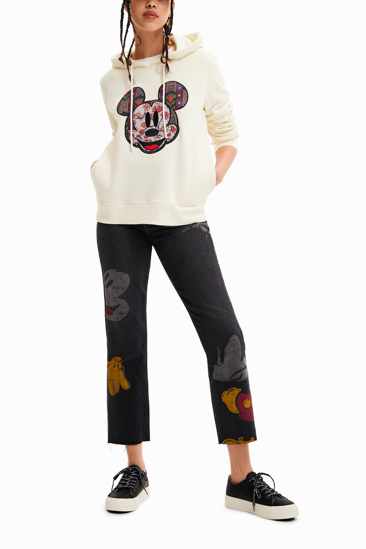 Mikina s velkou nášivkou Mickey Mouse | Desigual