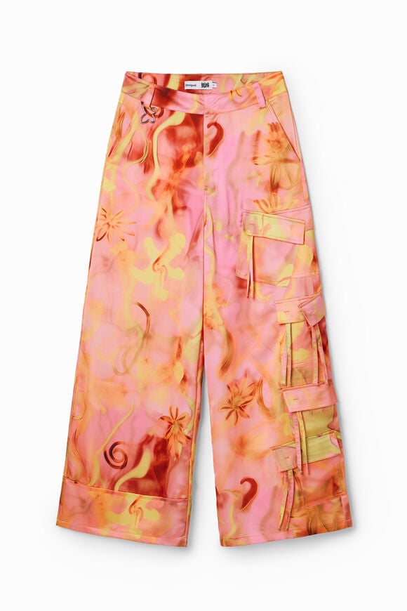 Pantalon à fleurs Collina Strada