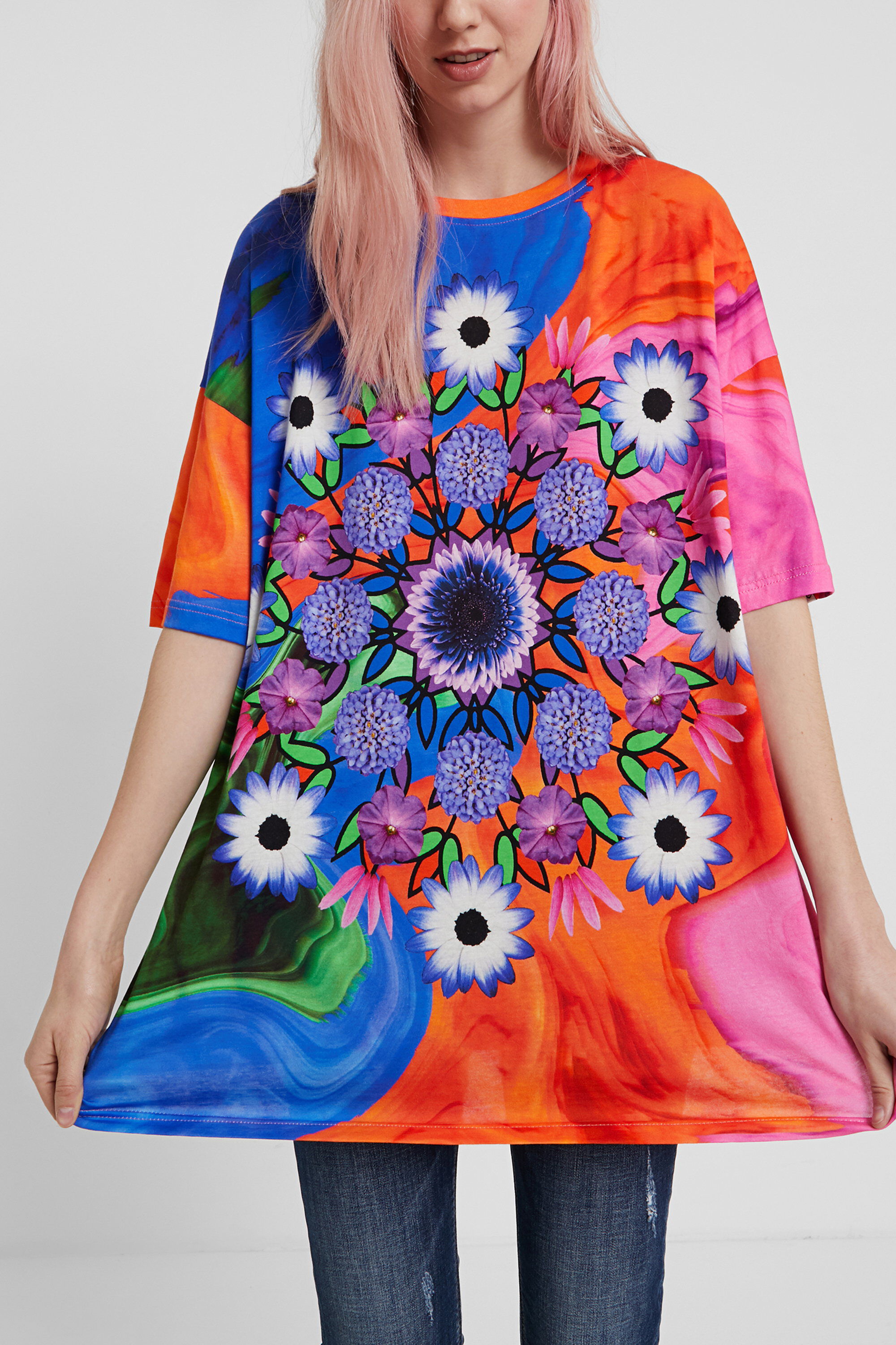 Maglietta unisex psichedelica con mandala | Desigual.com