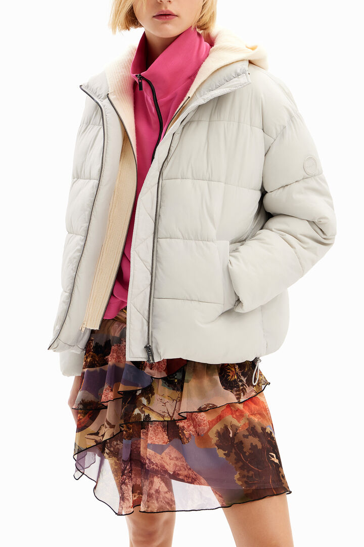 Combination padded jacket | Desigual