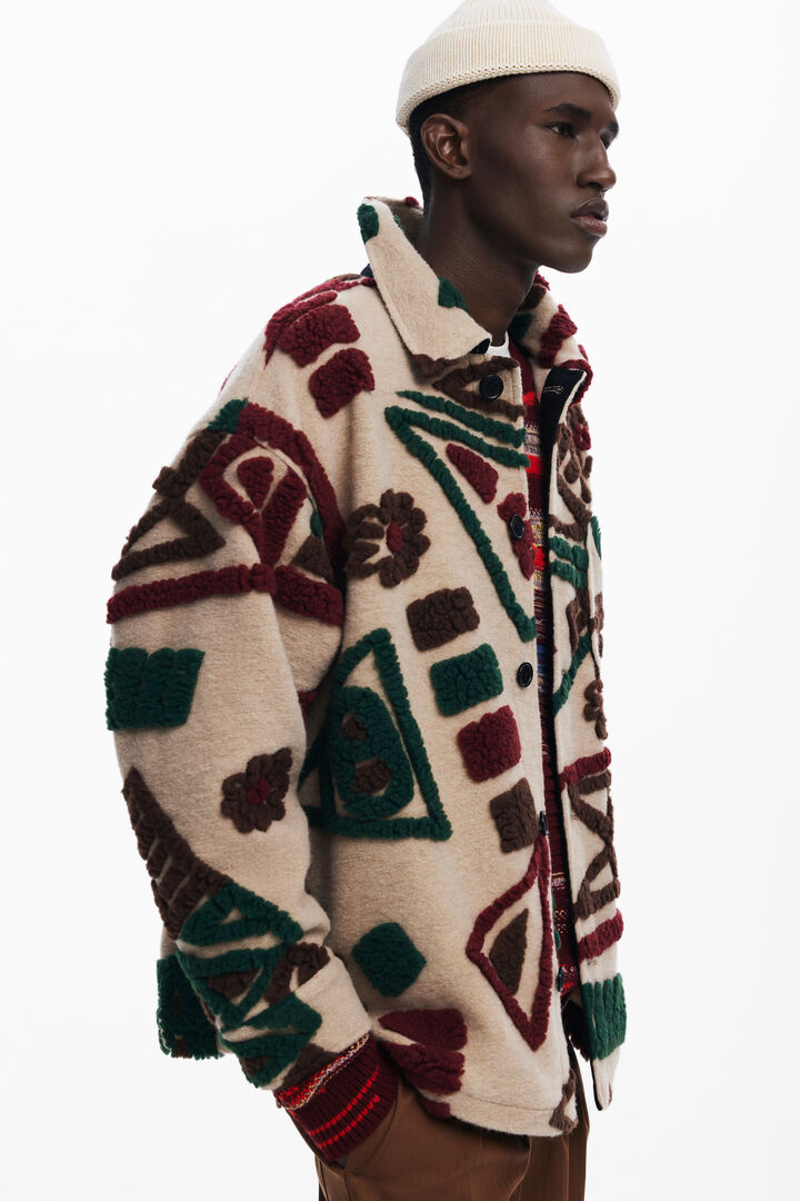 3D fleece jacket | Desigual