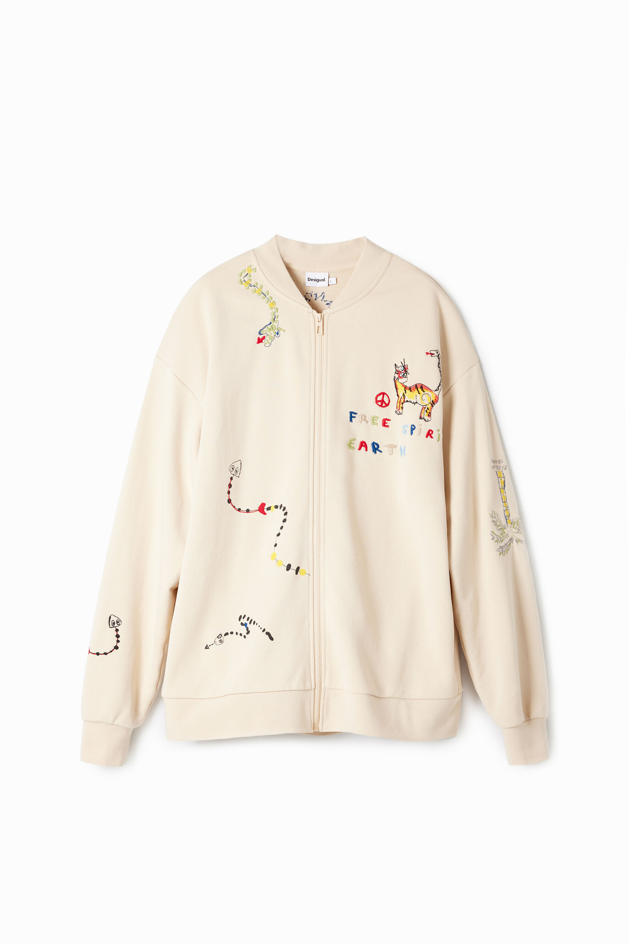 Zipper jacket illustrations men's I Desigual.com