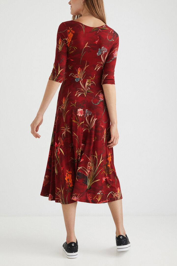 Low-necked dress flounce | Desigual