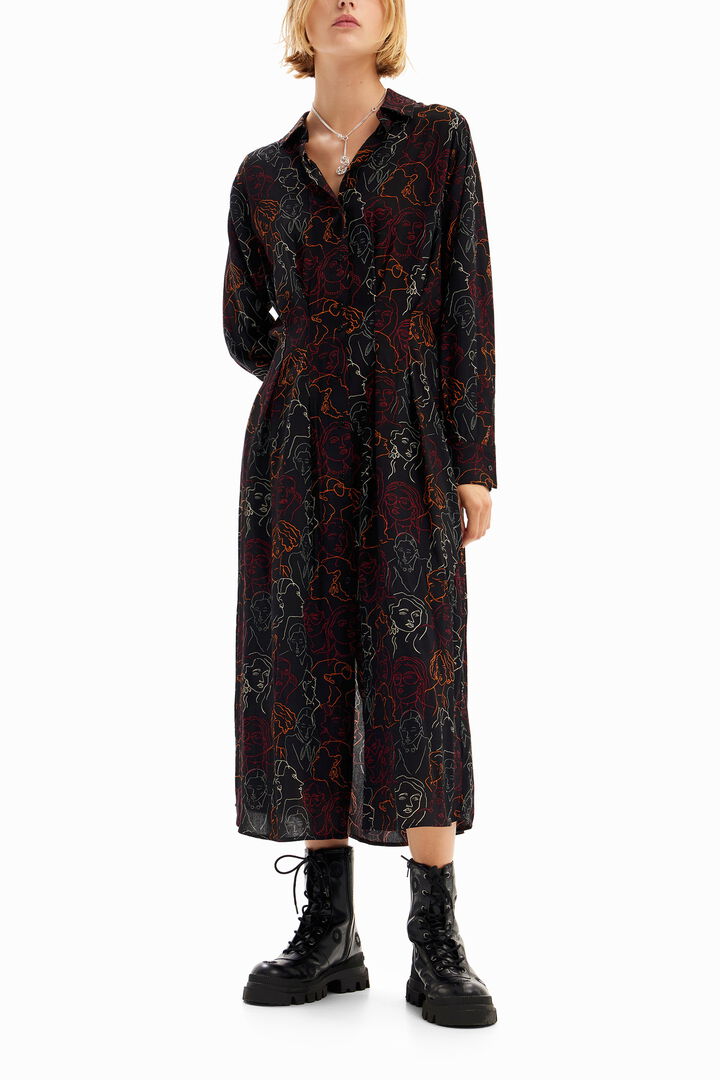 Vestit midi camiser cares | Desigual