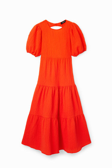 Vestido midi escote espalda | Desigual