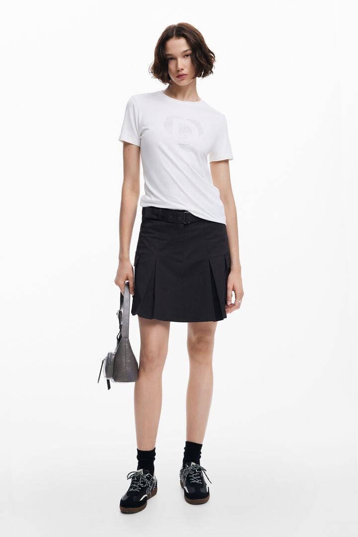 Camiseta imagotipo strass | Desigual