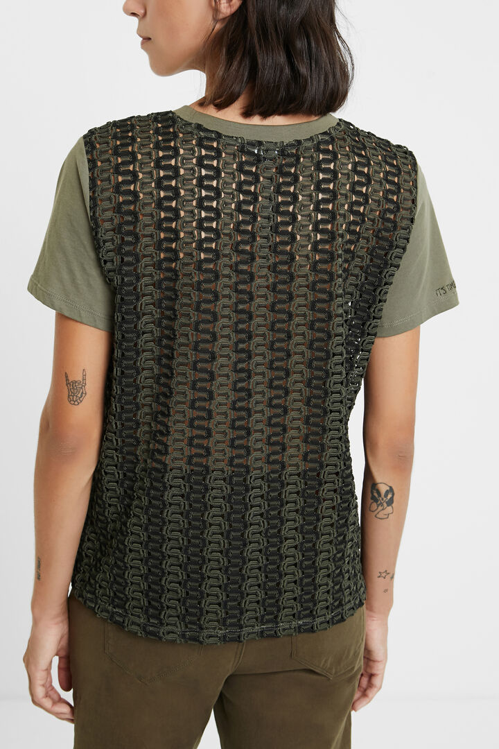 Crochet back T-shirt | Desigual