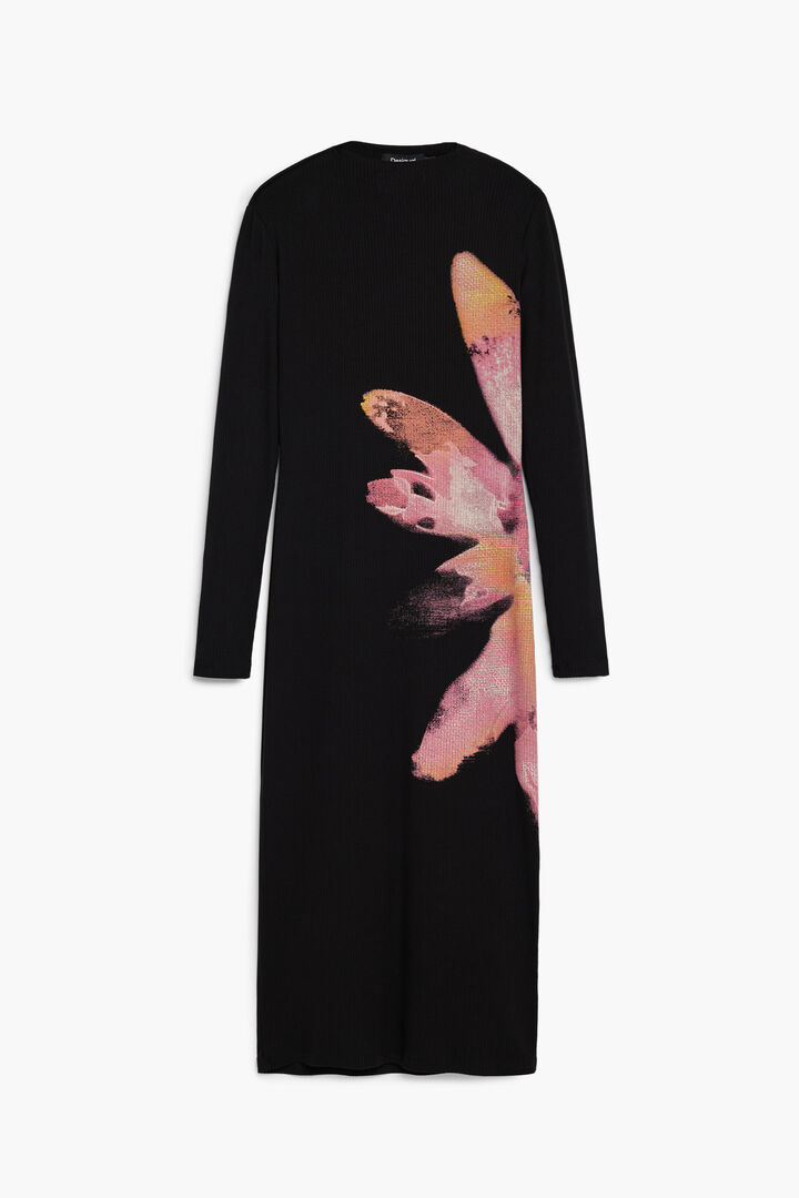 Long Sleeve Flower Dress